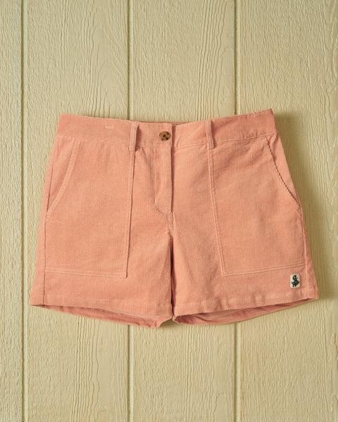 Women's Malibu Corduroy Short in Salmon Product Image