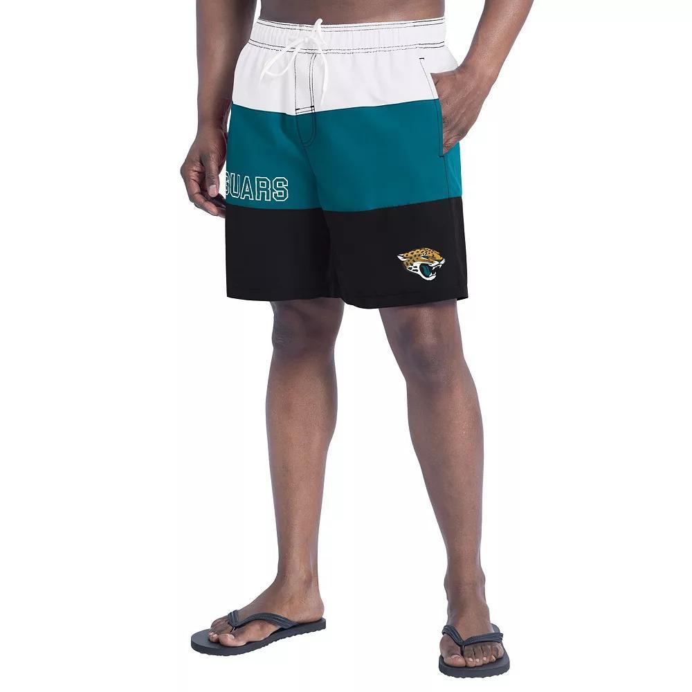 Men's G-III Sports by Carl Banks  Royal/Red New York Giants Sunrise Volley Swim Shorts, Size: Small, Blue Product Image
