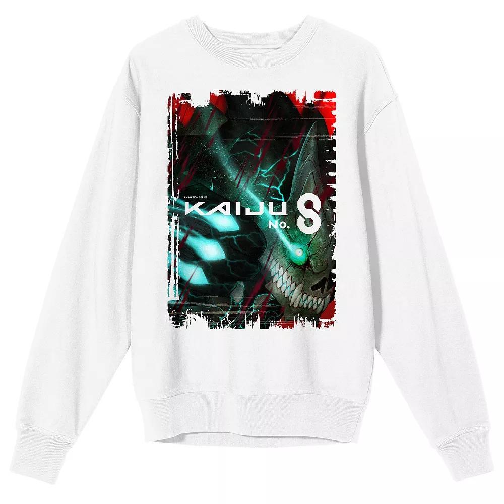 Men's Kaiju No. 8 Kafka Hibino Kaiju Form Poster Graphic Sweatshirt, Size: Large, White Product Image