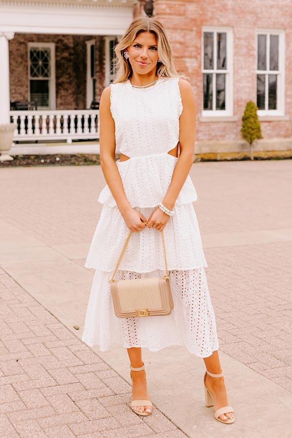 Touch My Soul Eyelet Midi Product Image