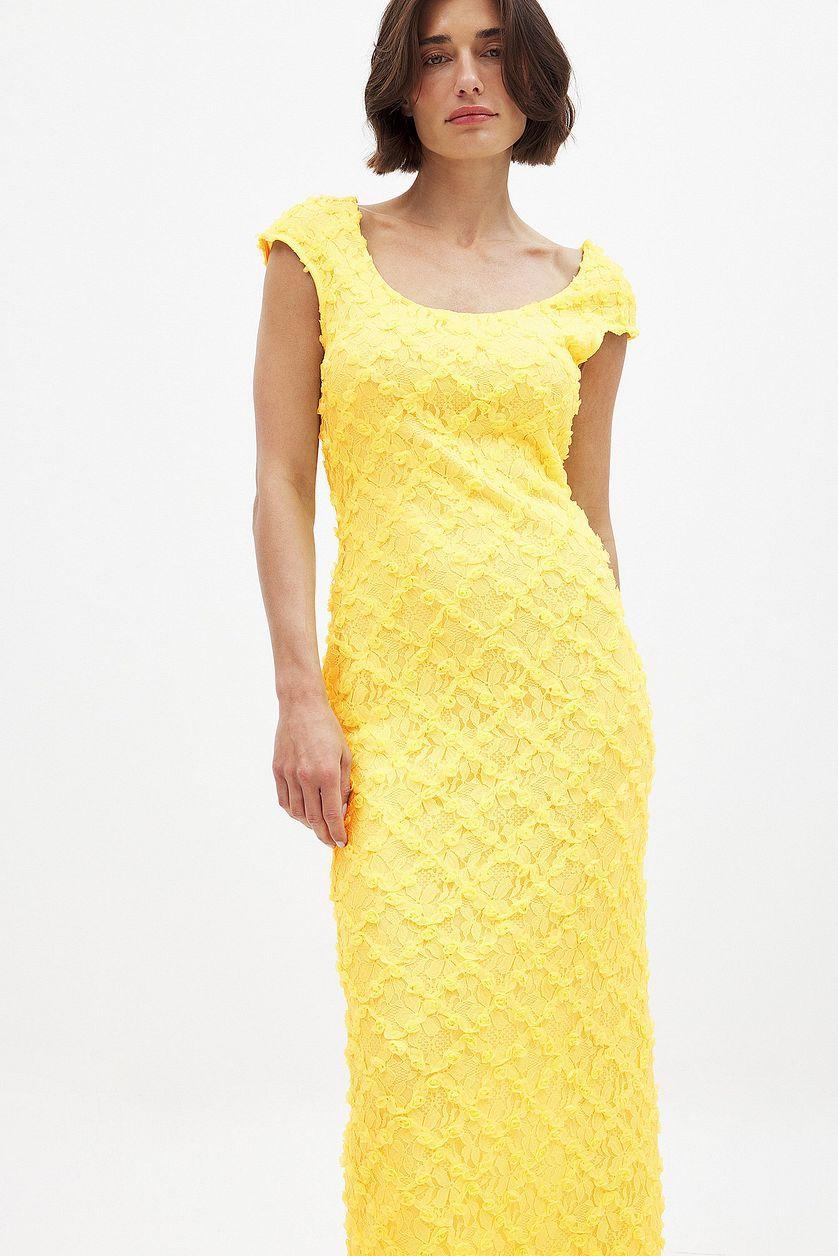 Open Back Lace Maxi Dress Product Image