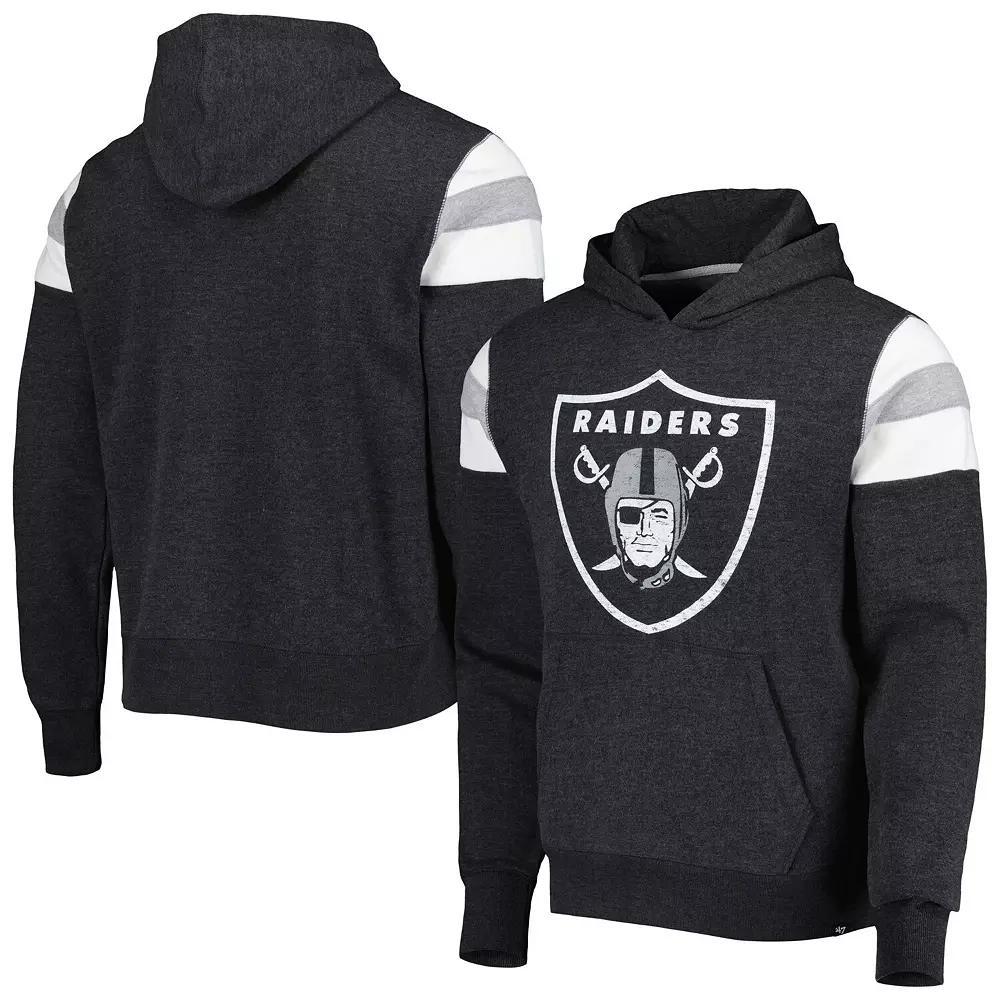 Men's '47 Black Las Vegas Raiders Premier Nico Pullover Hoodie, Size: Medium, Lvr Black Product Image