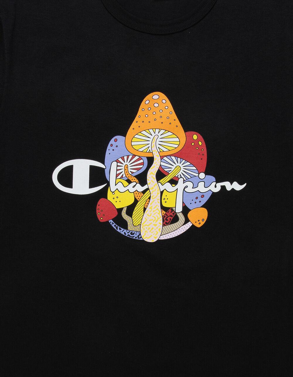 CHAMPION Script Mushroom Mens Tee - BLACK Product Image