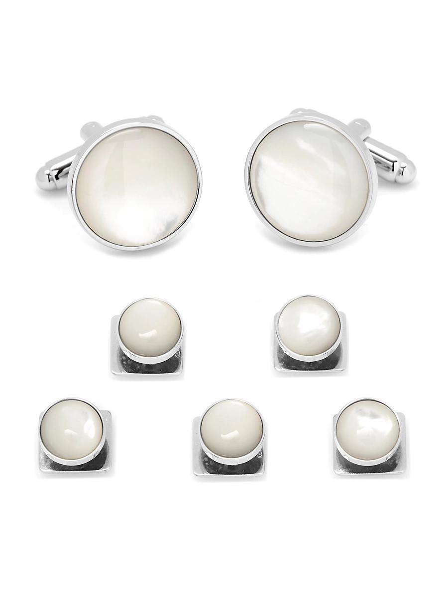 Mens Black Onyx Cufflink 5-Stud Set Product Image