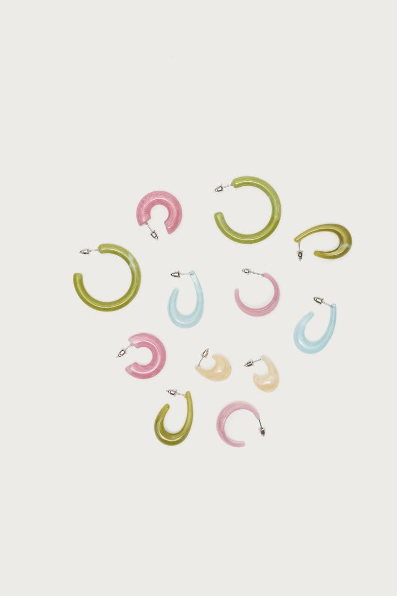 Pastel Hoop Earrings Pack Product Image