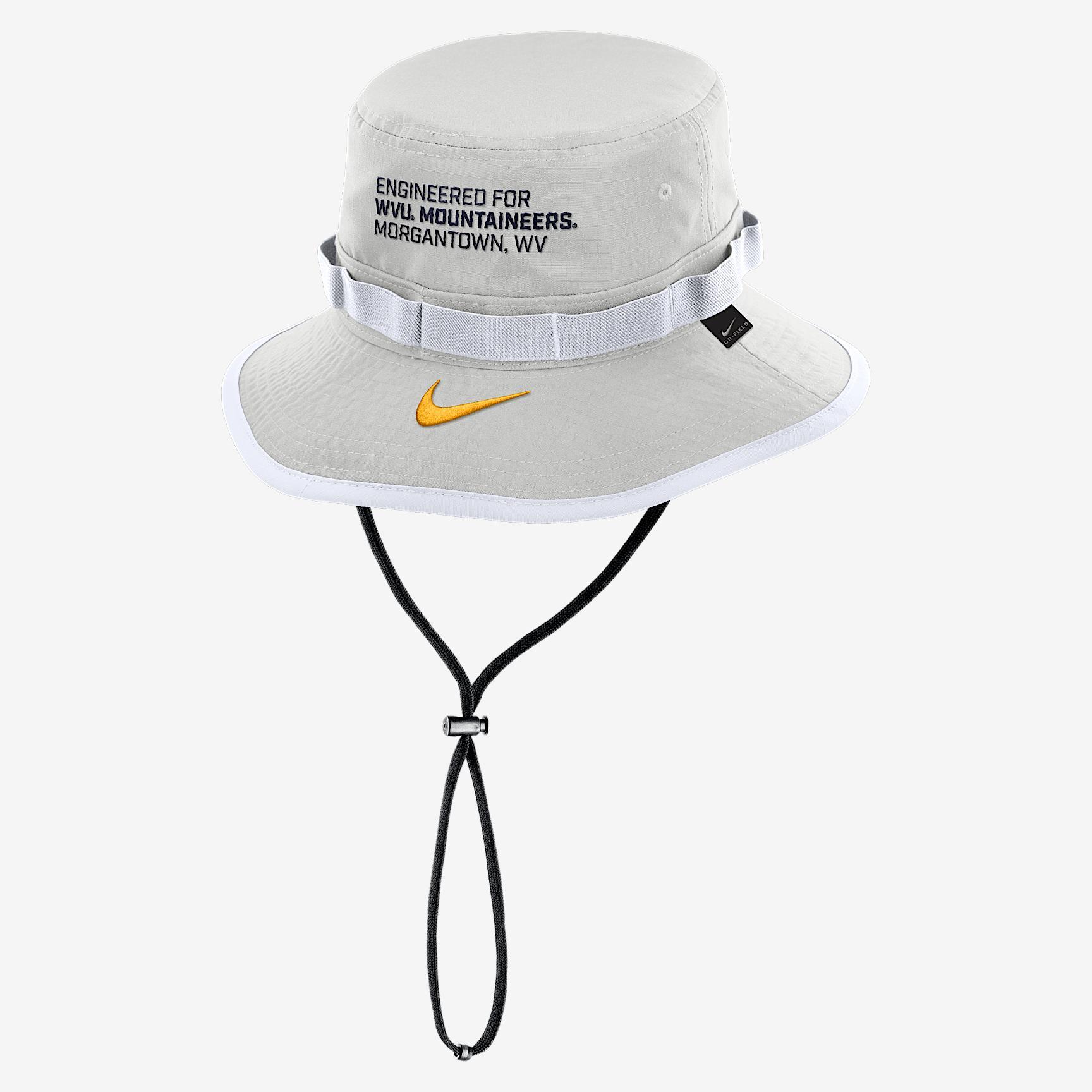 West Virginia Sideline Apex Gameday Boonie Men's Nike Dri-FIT College Bucket Hat Product Image
