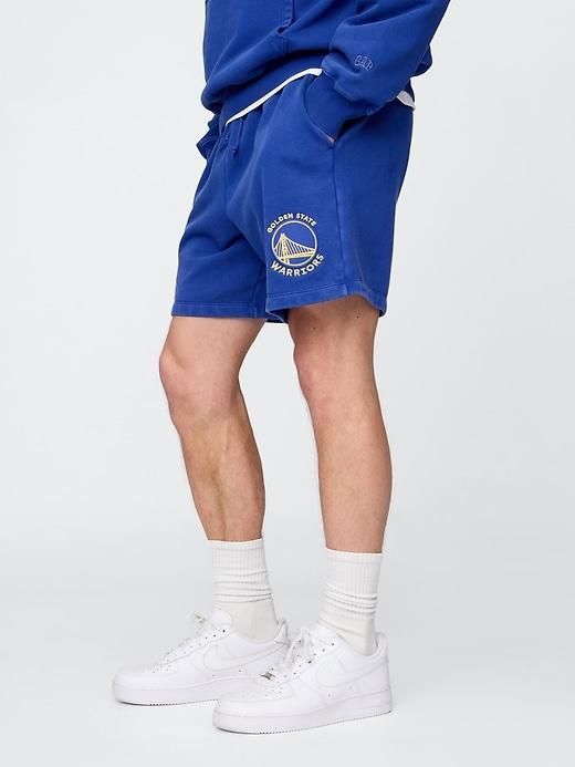NBA Golden State Warriors Logo Heavyweight Sweat Shorts Product Image