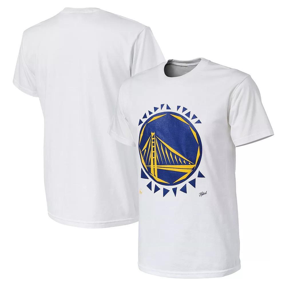 Men's NBA x Naturel White Golden State Warriors No Caller ID T-Shirt, Size: Medium Product Image