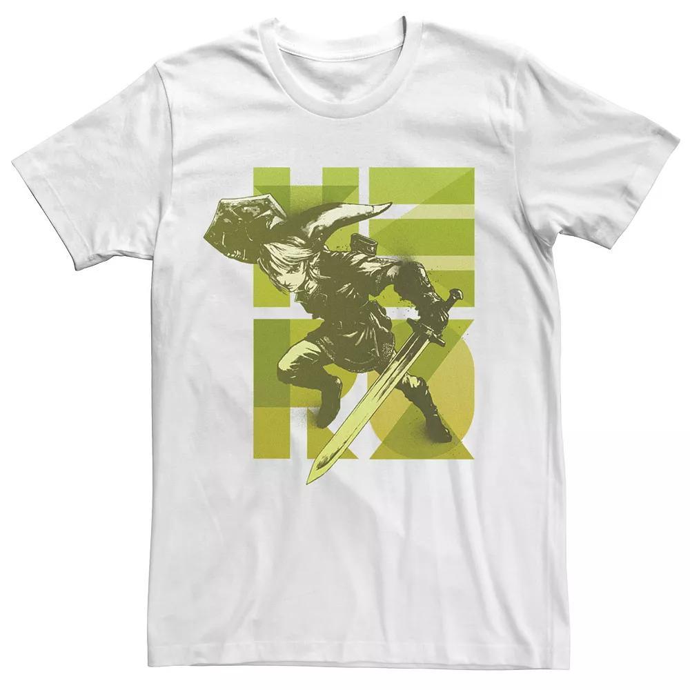 Men's The Legend Of Zelda Link Hero Overlay Tee, Size: Large, White Product Image