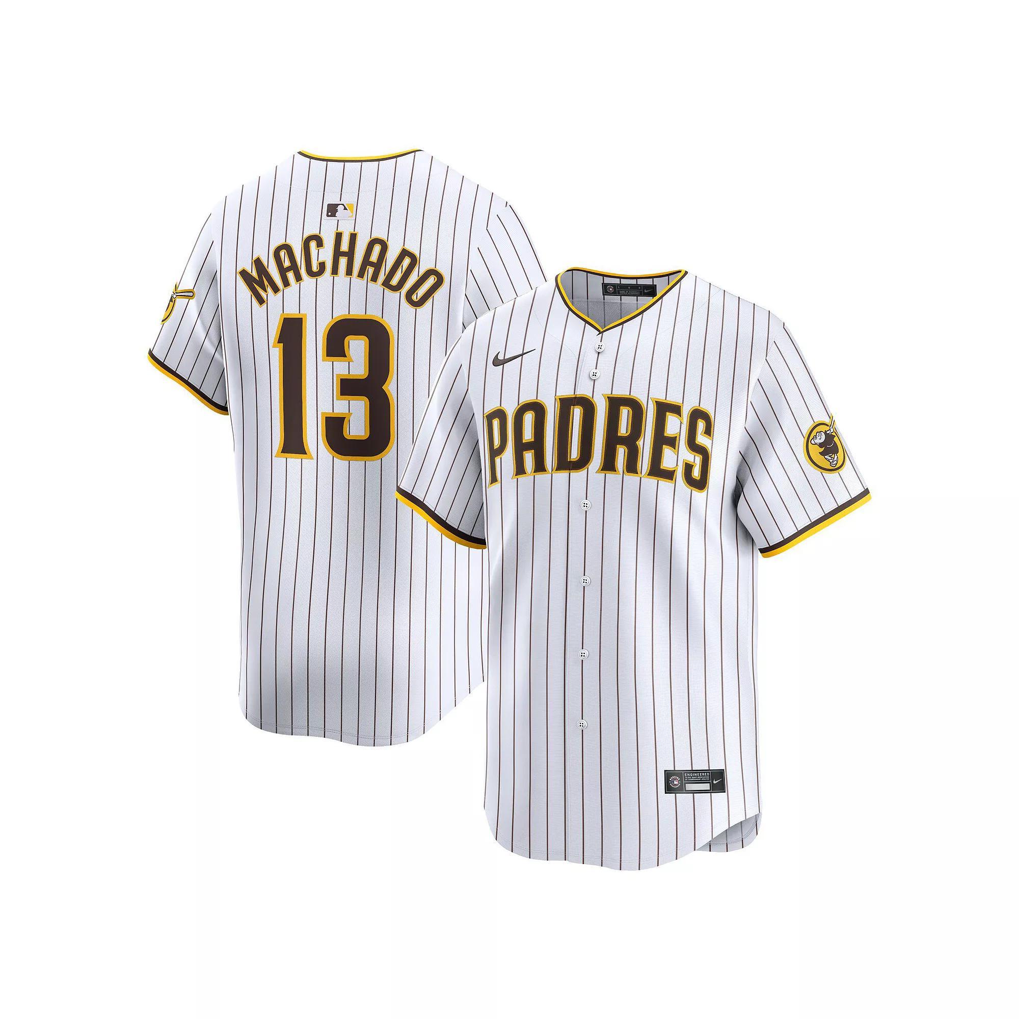 Men's Nike Manny Machado White San Diego Padres Home Limited Player Jersey, Size: Small Product Image