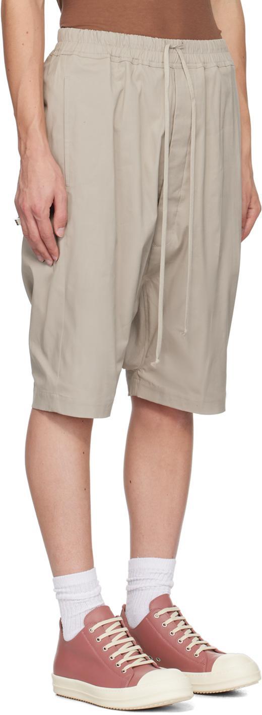 RICK OWENS Off-white Porterville Rick's Pods Shorts In 08 Pearl Product Image