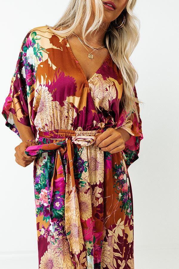 Caught Up In Love Satin Maxi Product Image