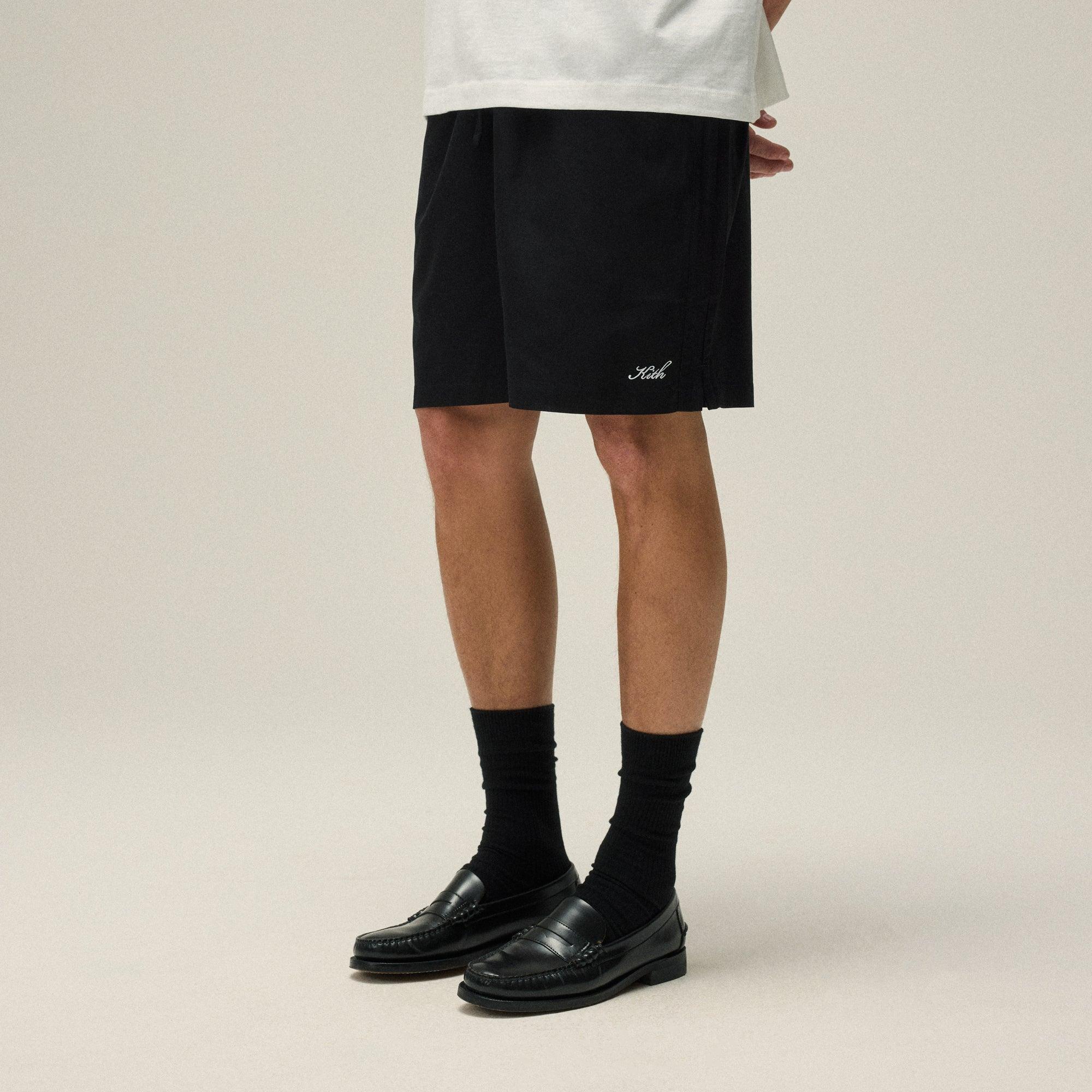 Kith Silk Cotton Active Short - Black Male Product Image