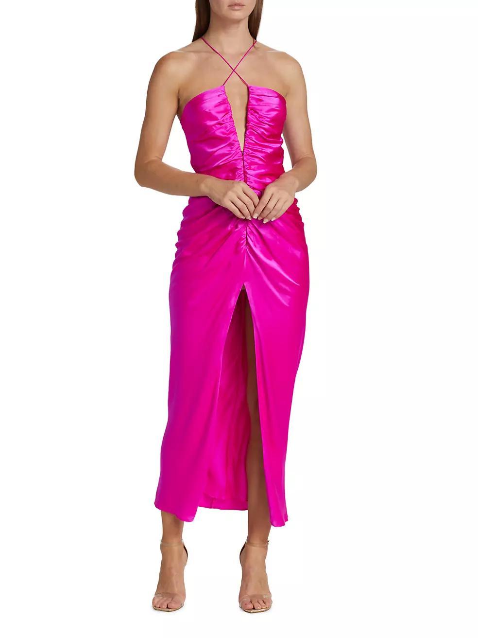 Keyhole Gathered Dress Product Image