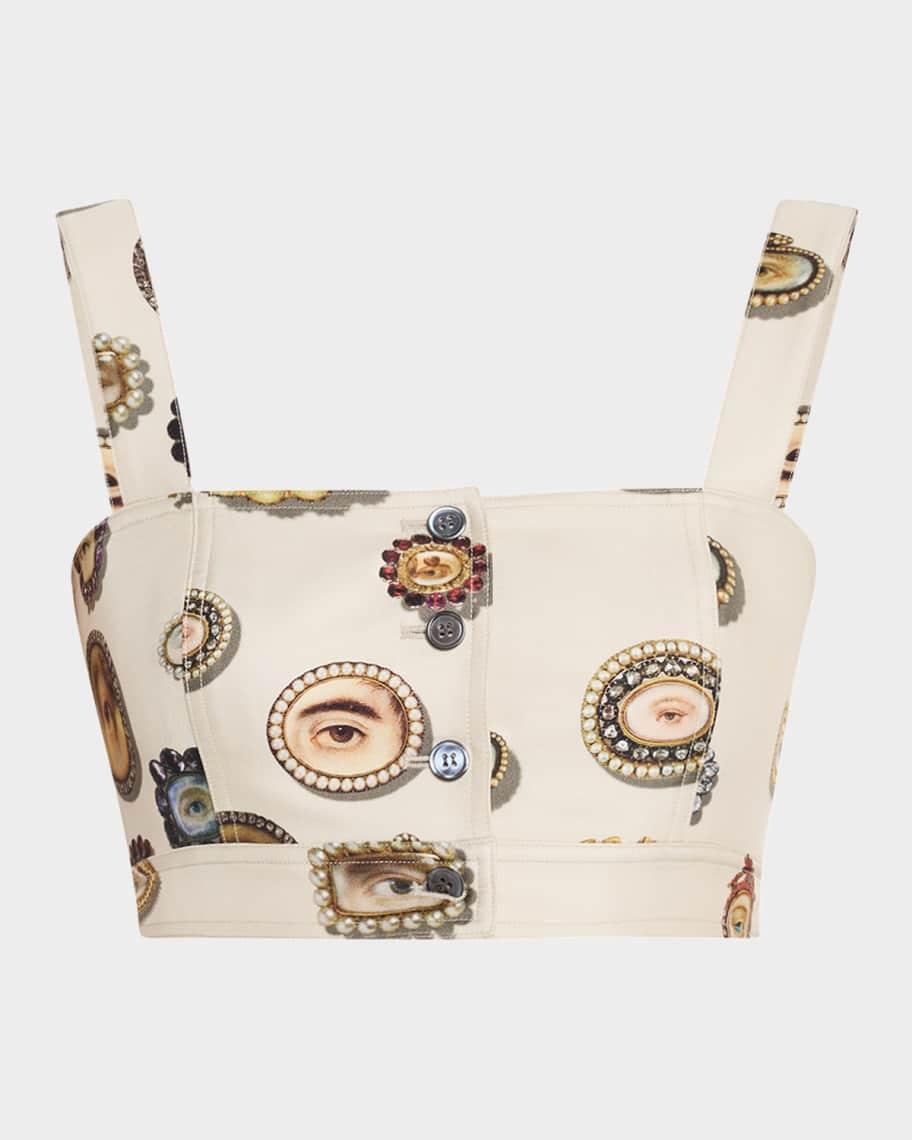 Saint Tropez Ivory Lovers Eyes Crop Top Product Image