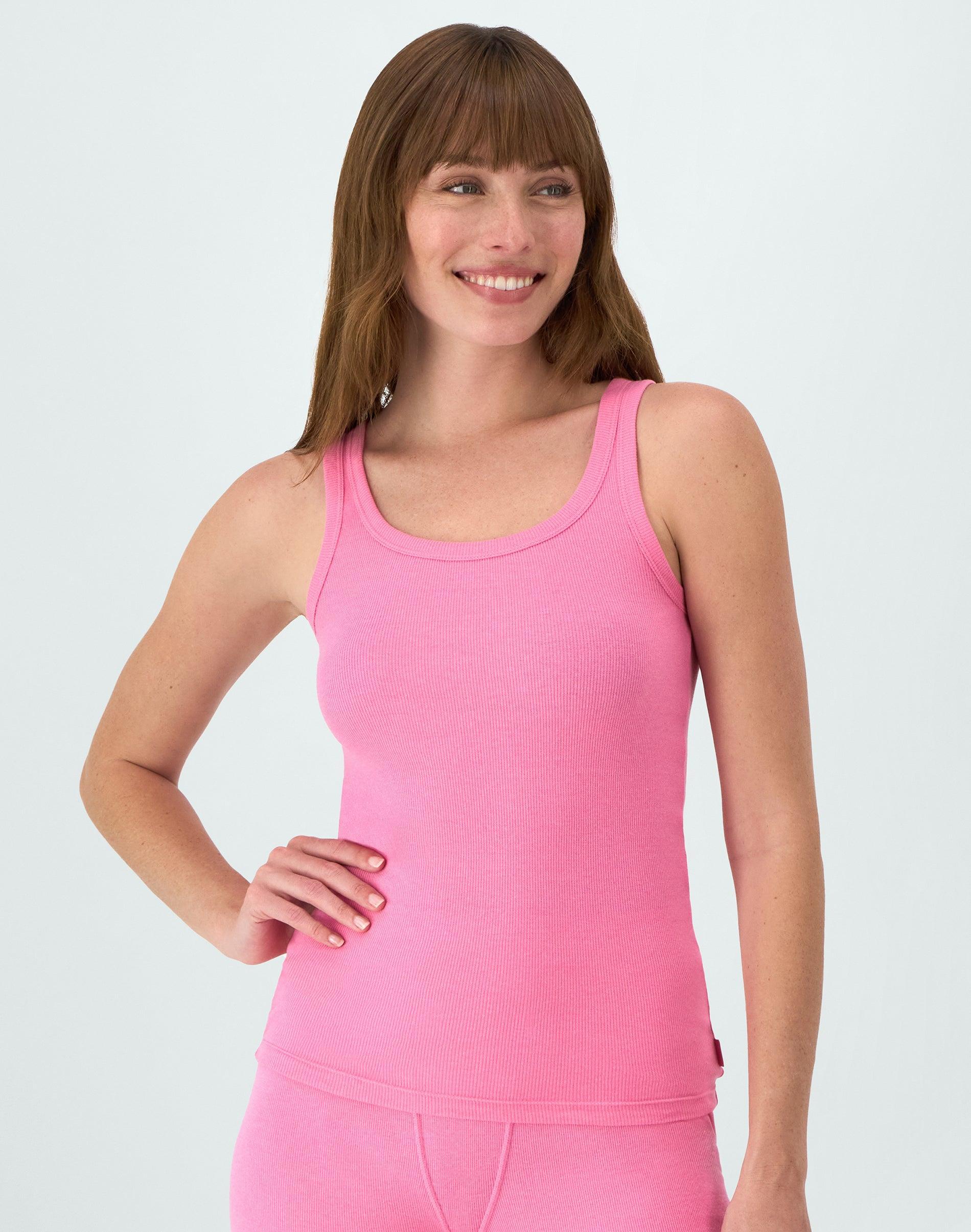 Hanes Originals Womens SuperSoft Comfywear Rib Tank Top Pearl XS Product Image