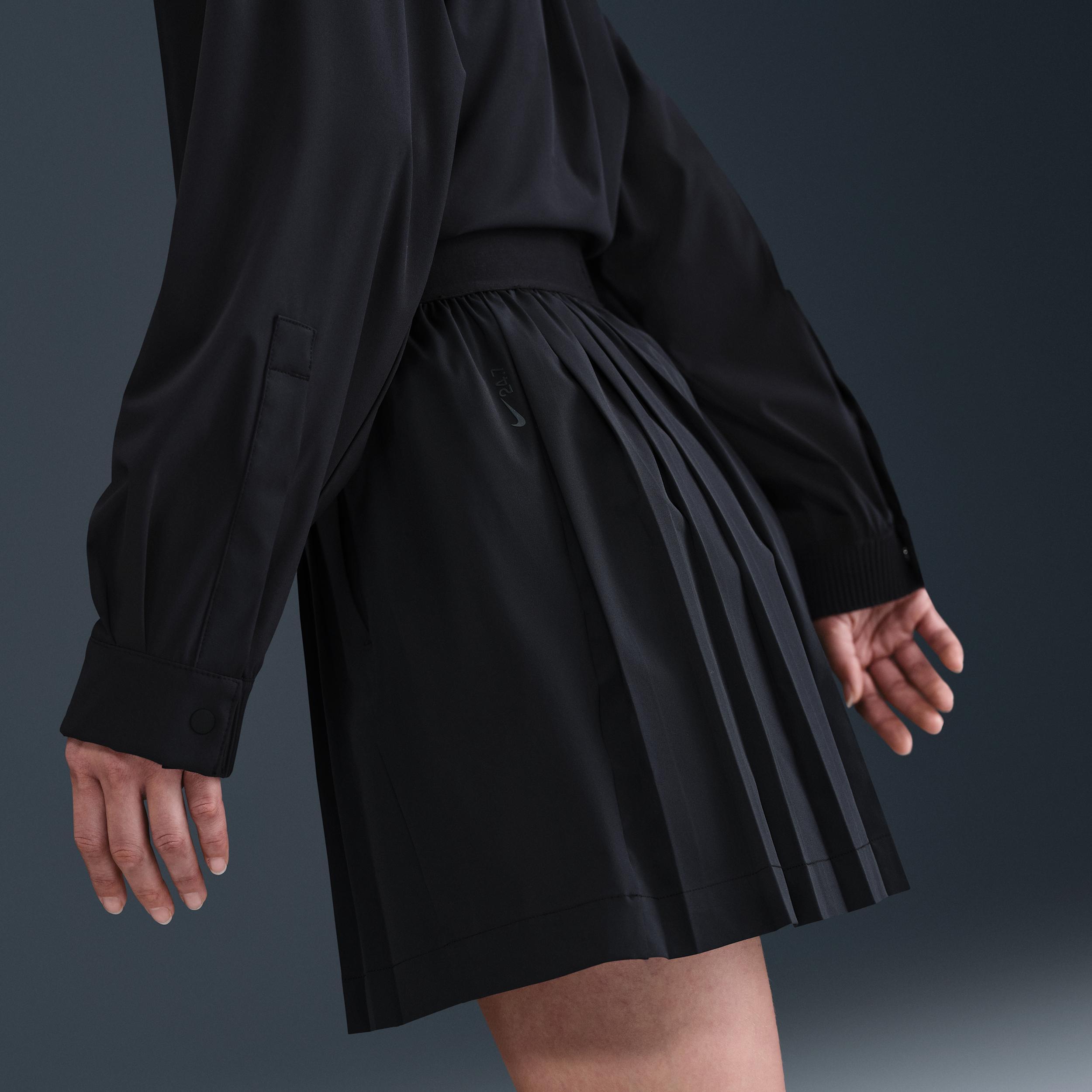 Nike Women's 24.7 PerfectStretch Dri-FIT High-Waisted Loose Pleated Shorts Product Image