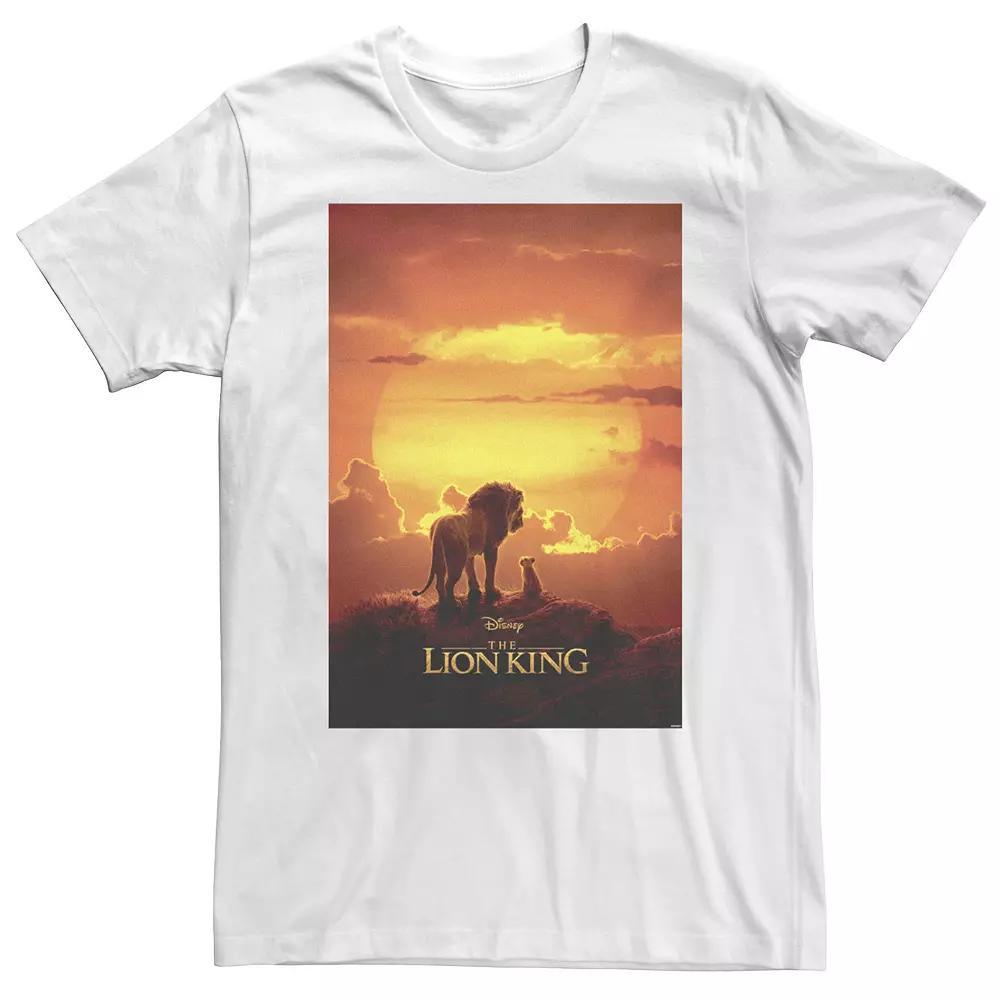 Big & Tall Disney The Lion King Pride Rock Live Action Movie Poster Tee, Men's, Size: XL Tall, White Product Image