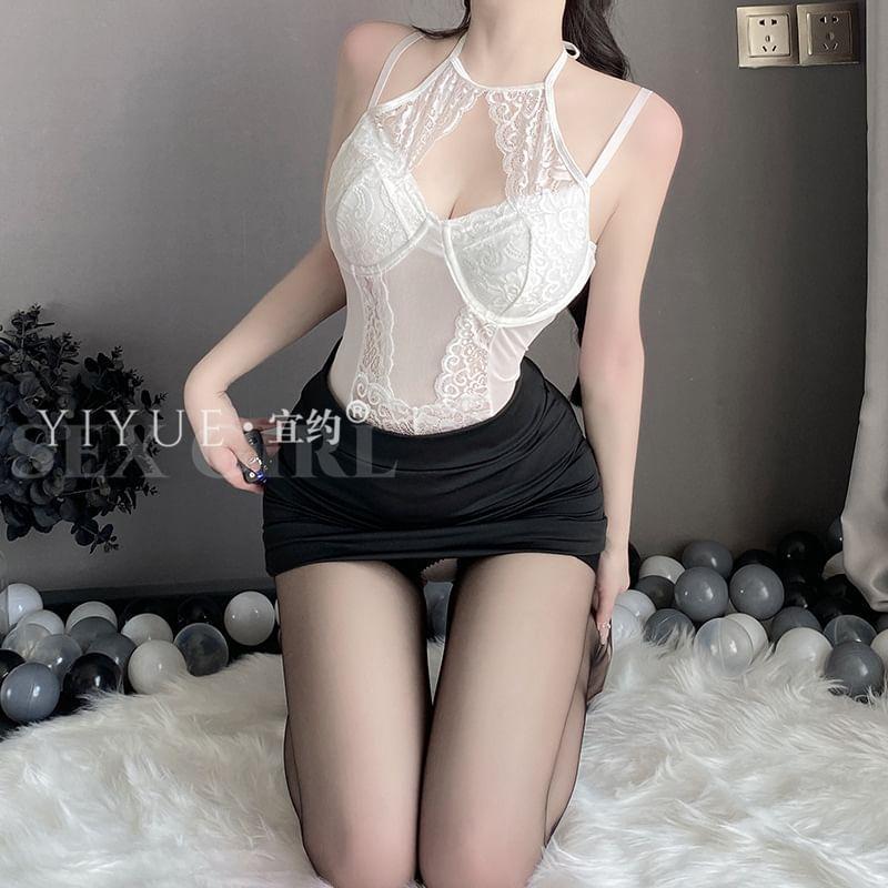 Lingerie Lace Bodysuit / Skirt / Set Product Image