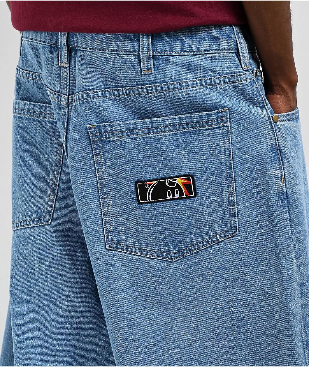Adam Bomb Prime Blue Baggy Jeans Product Image