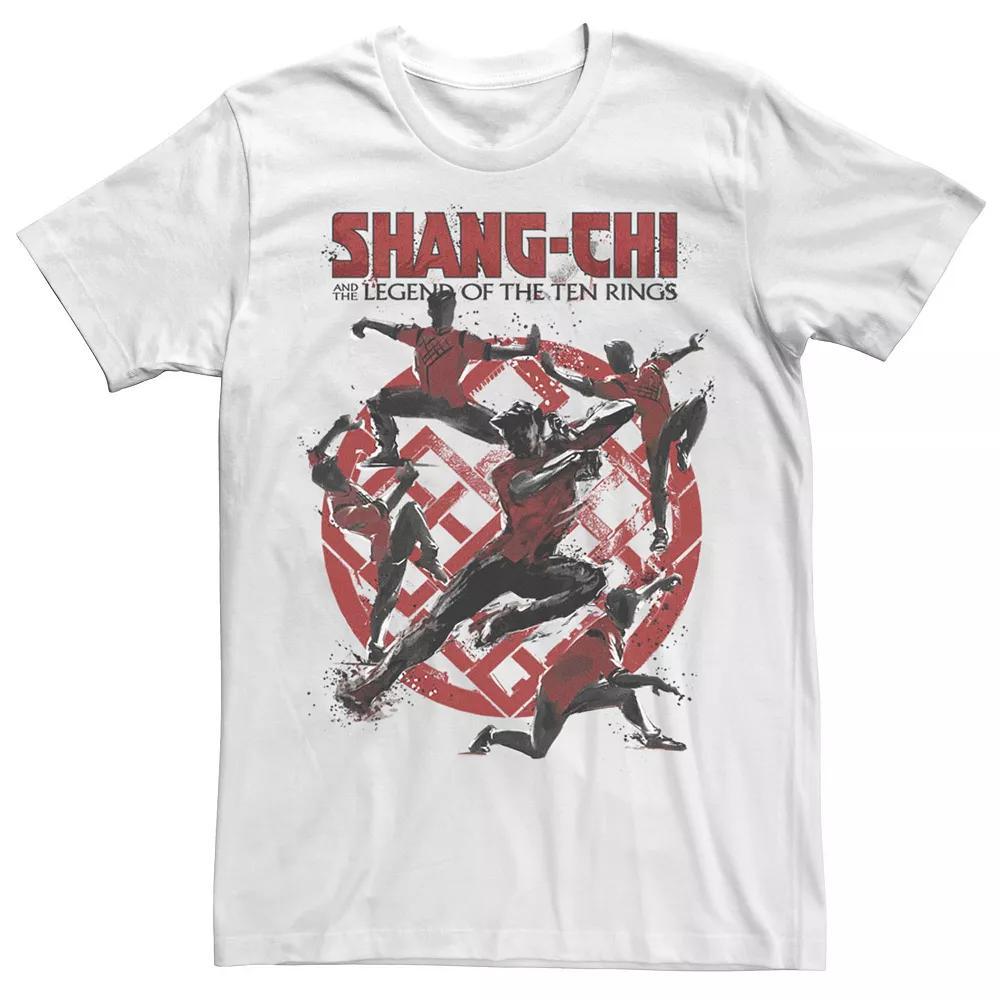 Big & Tall Marvel Shang-Chi Poses Logo Tee, Men's, Size: 3XL Tall, White Product Image