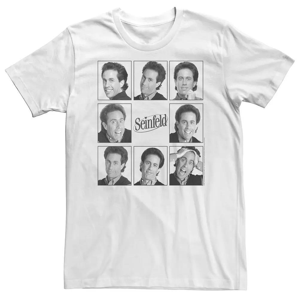 Big & Tall Seinfeld Faces Of Jerry Tee, Men's, Size: XXL Tall, White Product Image
