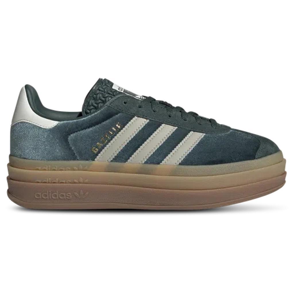 Womens adidas Gazelle Bold Athletic Shoe - Clear Sky / Cream White / Gold Metallic / Gum Product Image