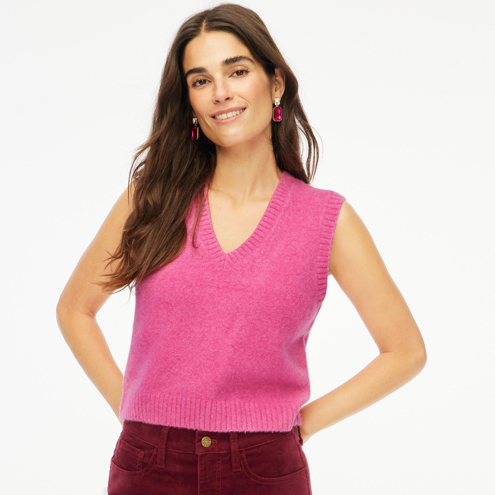 Sweater-vest in extra-soft yarn Product Image