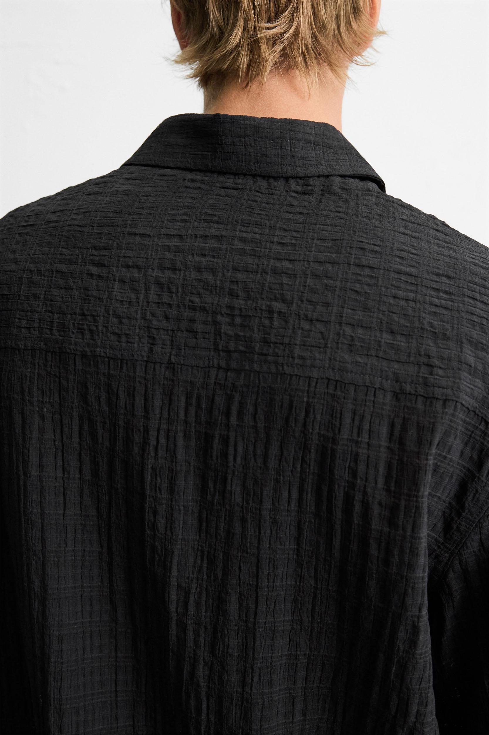 TEXTURED PLAID SHIRT Product Image