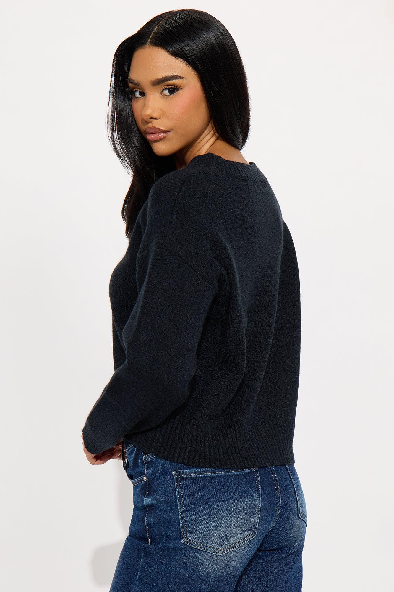 The Everyday Sweater - Black Product Image