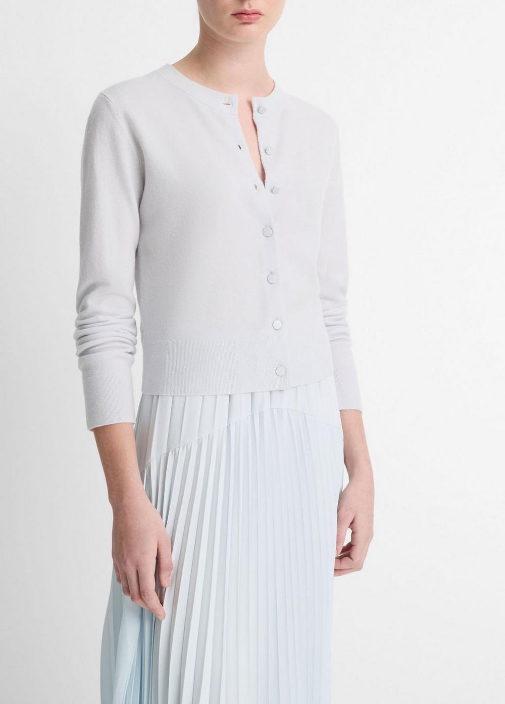 Womens Half Moon Wool & Cashmere Blend Cardigan Product Image