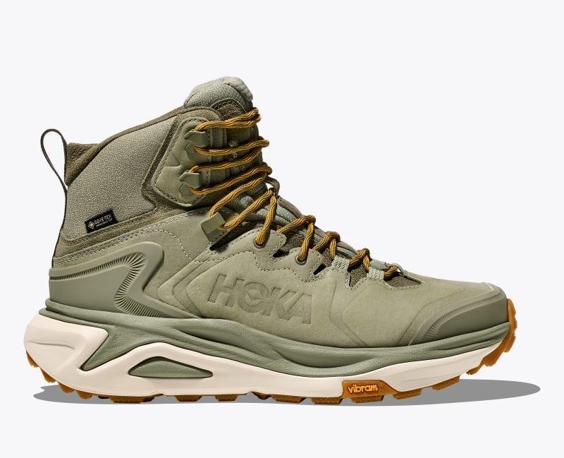HOKA Men's Kaha 3 GTX Shoes in Raw Linen/Oat Milk, Size 9 Product Image