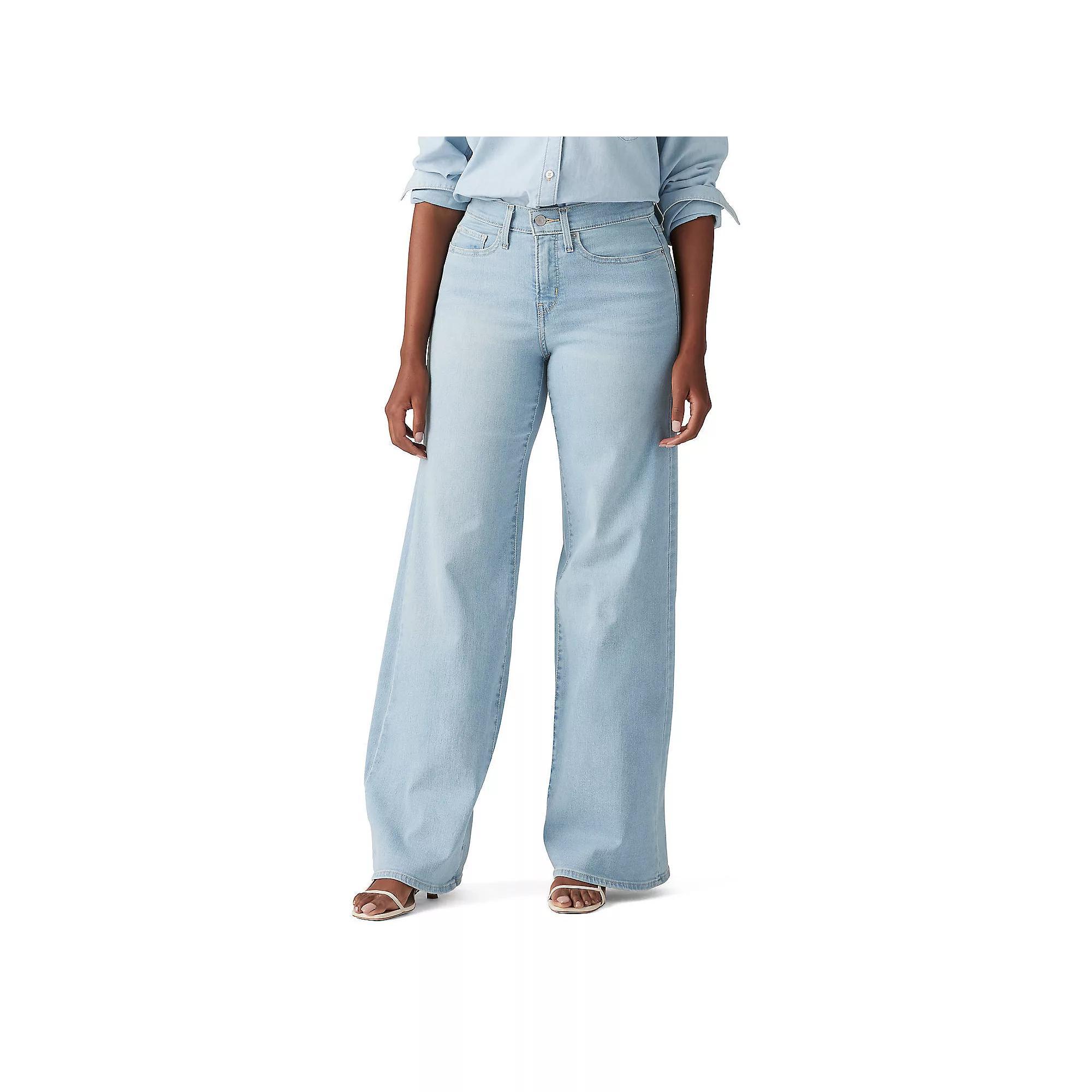 Women's Levi's® 318 Shaping Wide-Leg Jeans, Size: 29(US 8)Medium, Tall Glass Of Water Product Image