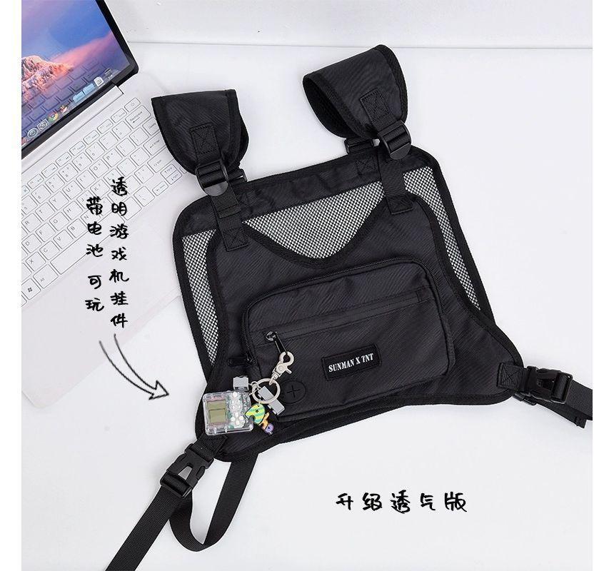 Plain Zip Chest Rig Belt Bag Product Image