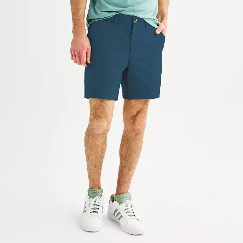 Men's Sonoma Goods For Life® 7" Flexwear Flat Front Shorts, Size: 42 7 IN, Dark Green Product Image