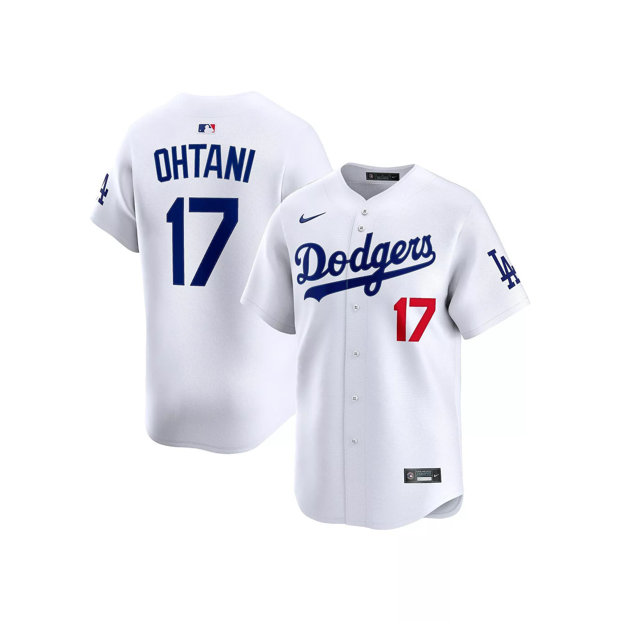 Men's Nike Shohei Ohtani White Los Angeles Dodgers Home Limited Player Jersey, Size: Small Product Image
