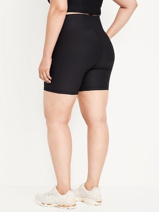 High-Waisted PowerSoft Biker Shorts -- 6-inch inseam Product Image