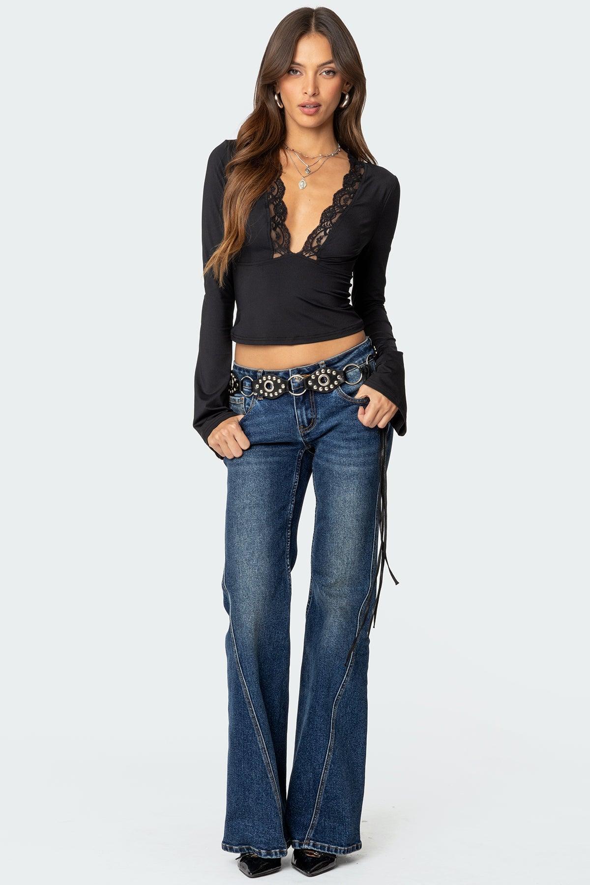 Colton Boot Cut Low Rise Jeans Product Image