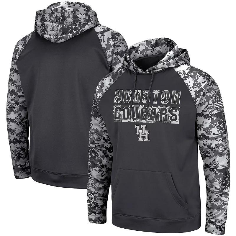 Men's Colosseum Charcoal Toledo Rockets OHT Military Appreciation Digital Camo Pullover Hoodie, Size: Medium, Tol Charco Product Image