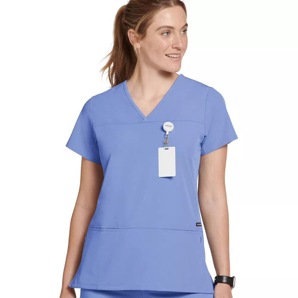 Women's Jockey® Scrubs True Fit Crossover V-Neck Top 2299, Size: Large, Black Product Image