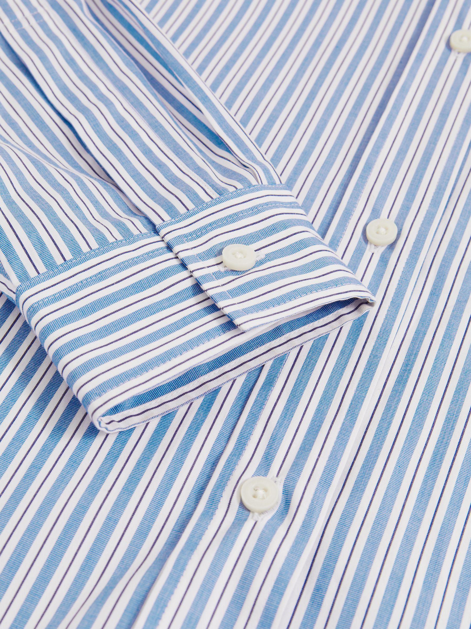 McLaren F1 Team Oversize Stripe Shirt in Soft Blue/White Product Image