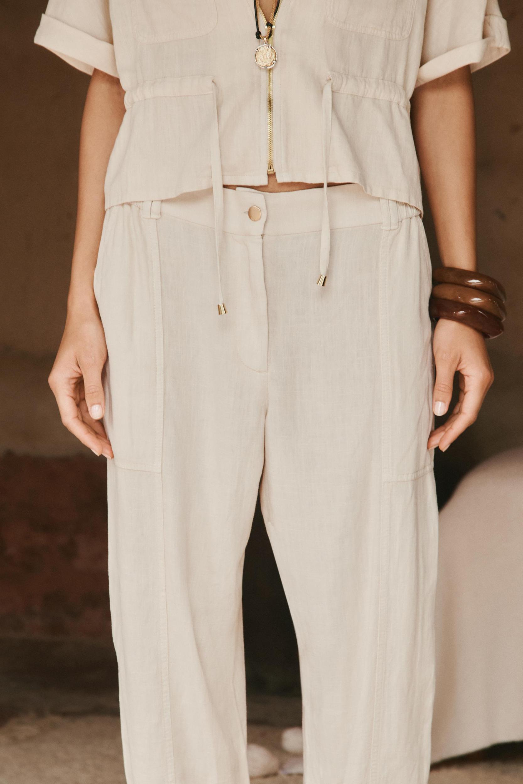 LINEN JOGGER PANTS Product Image