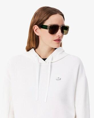 Short Cut Cotton Hoodie Product Image
