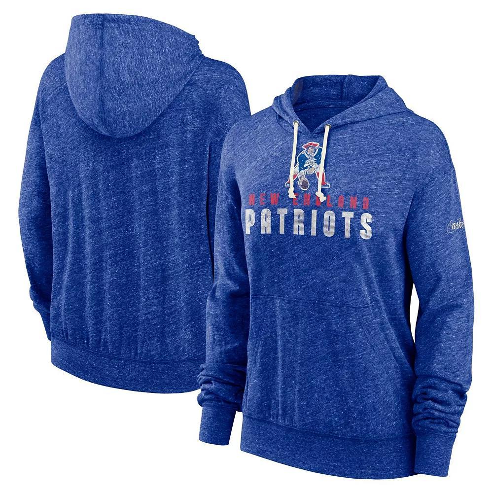 Women's Nike Royal New England Patriots Rewind Gym Vintage Lighweight Pullover Hoodie, Size: XS, Blue Product Image