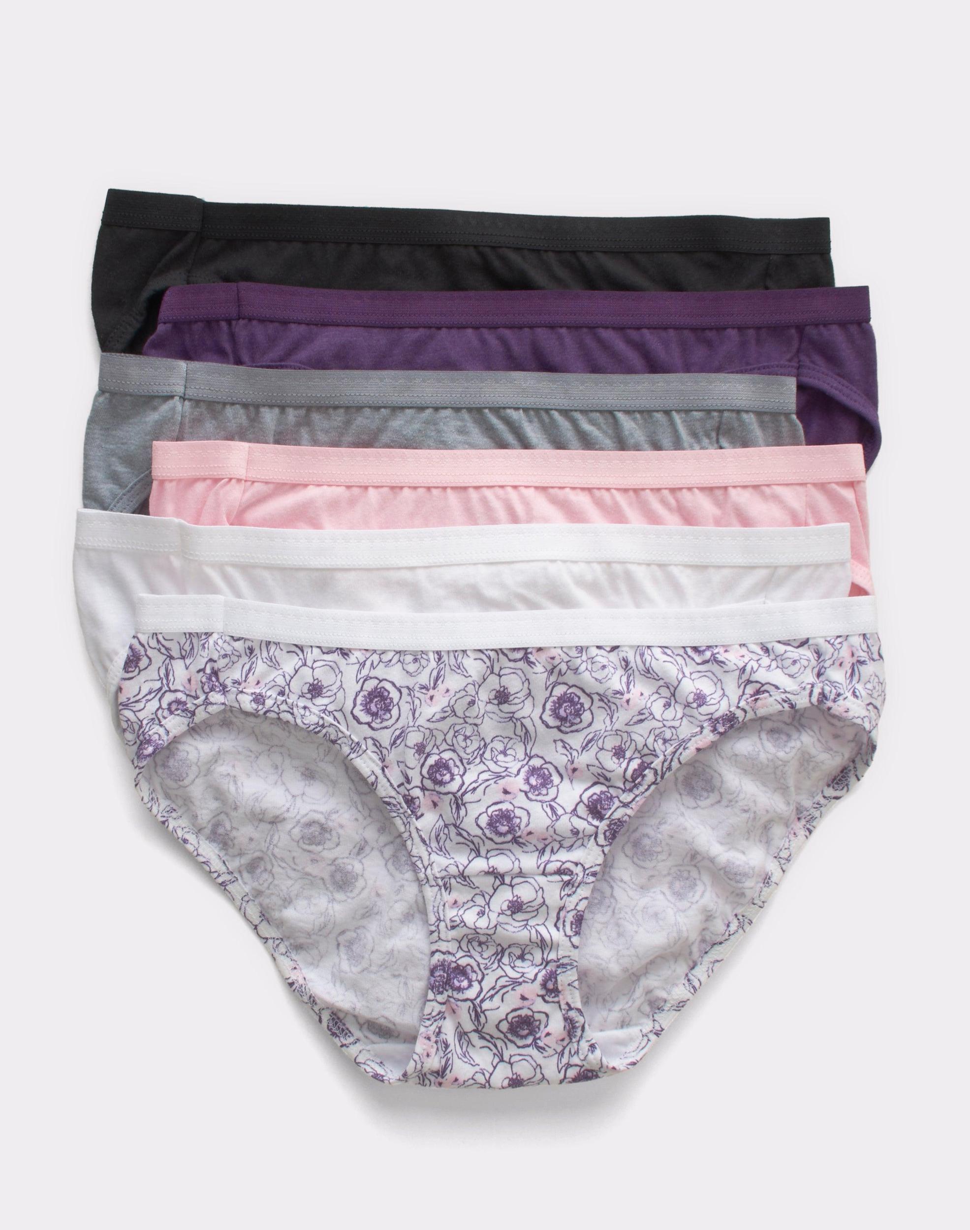 Hanes Ultimate Womens Breathable Cotton Bikini Underwear 6-Pack 42H6CC Product Image