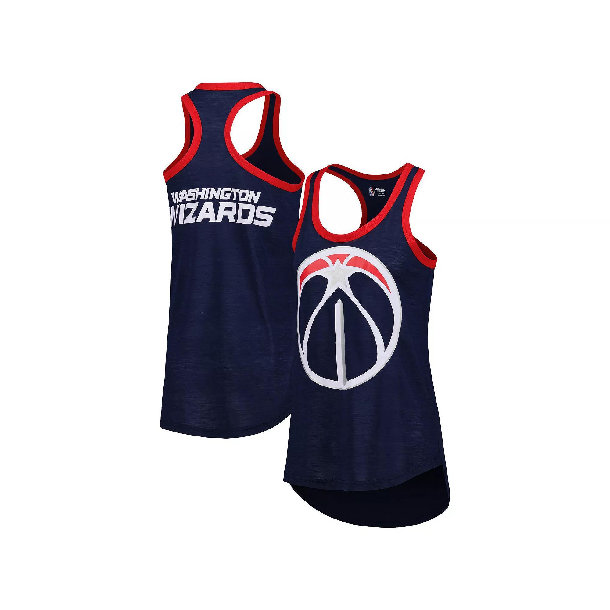 Women's G-III 4Her by Carl Banks Navy Washington Wizards Showdown Scoop-Neck Racerback Tank Top, Size: Small, Wiz Blue Product Image