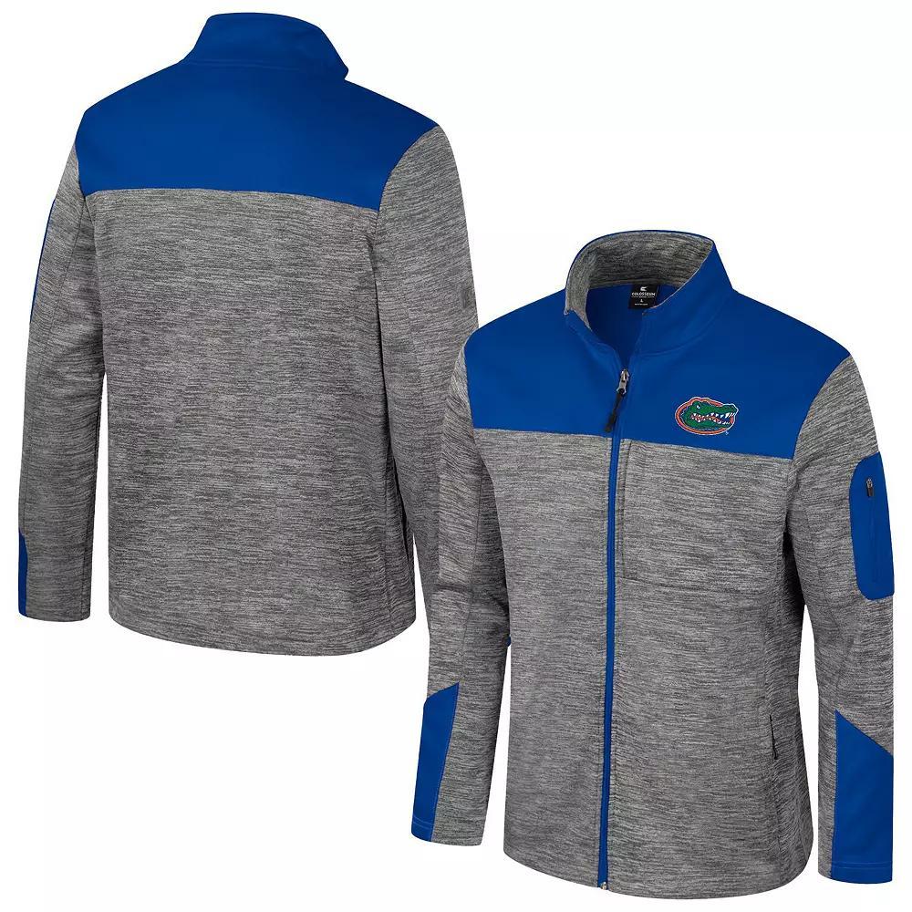 Men's Colosseum  Gray/Royal Florida Gators Guard Full-Zip Jacket, Size: Large, Grey Product Image