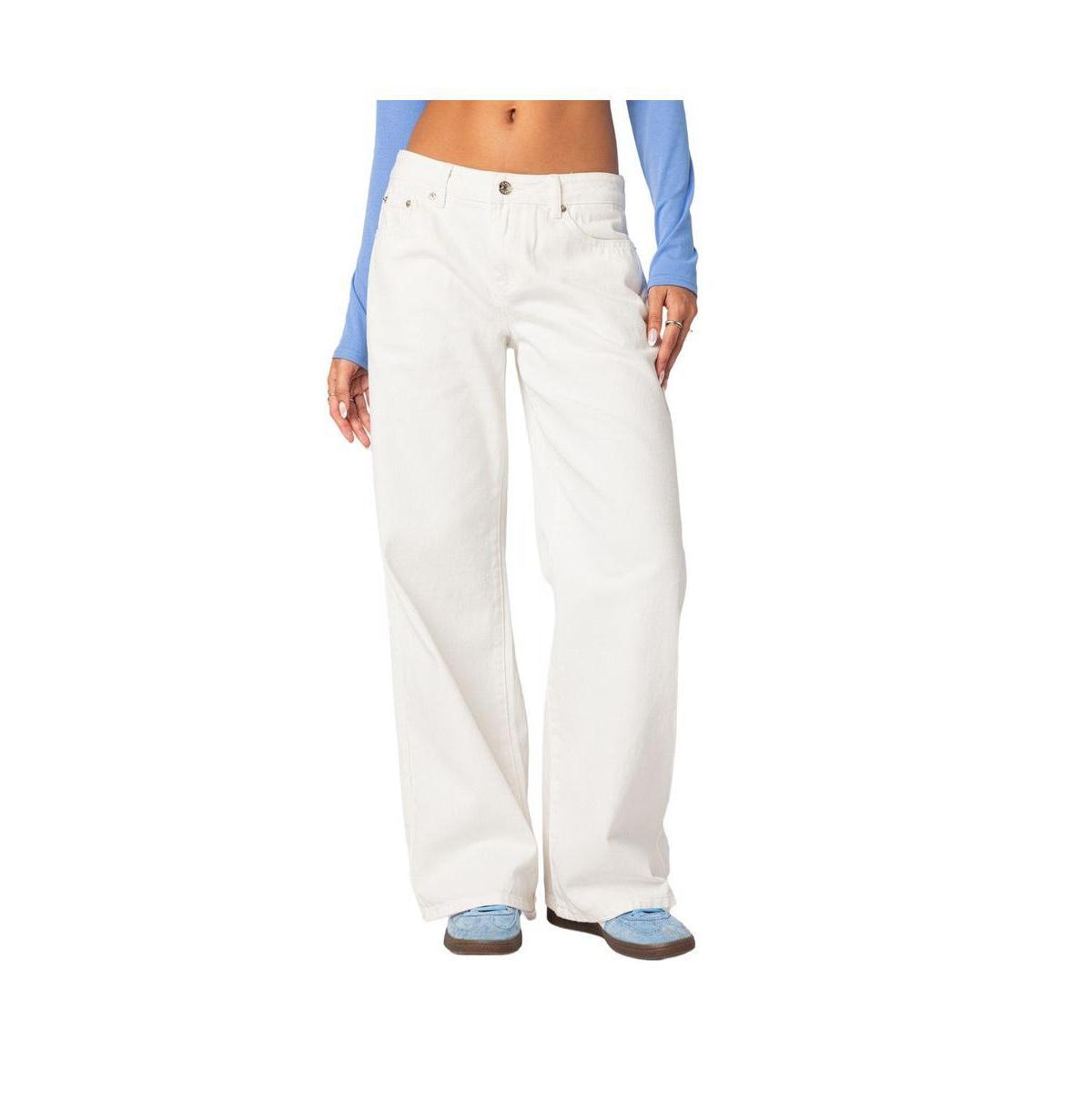 Edikted Womens Roman Low Rise Slouchy Jeans Product Image