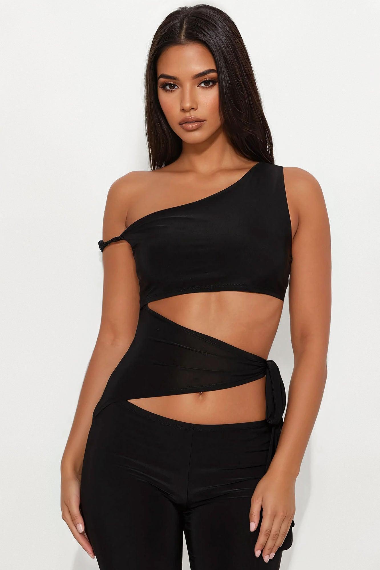 Harper Flare Leg Jumpsuit - Black Product Image
