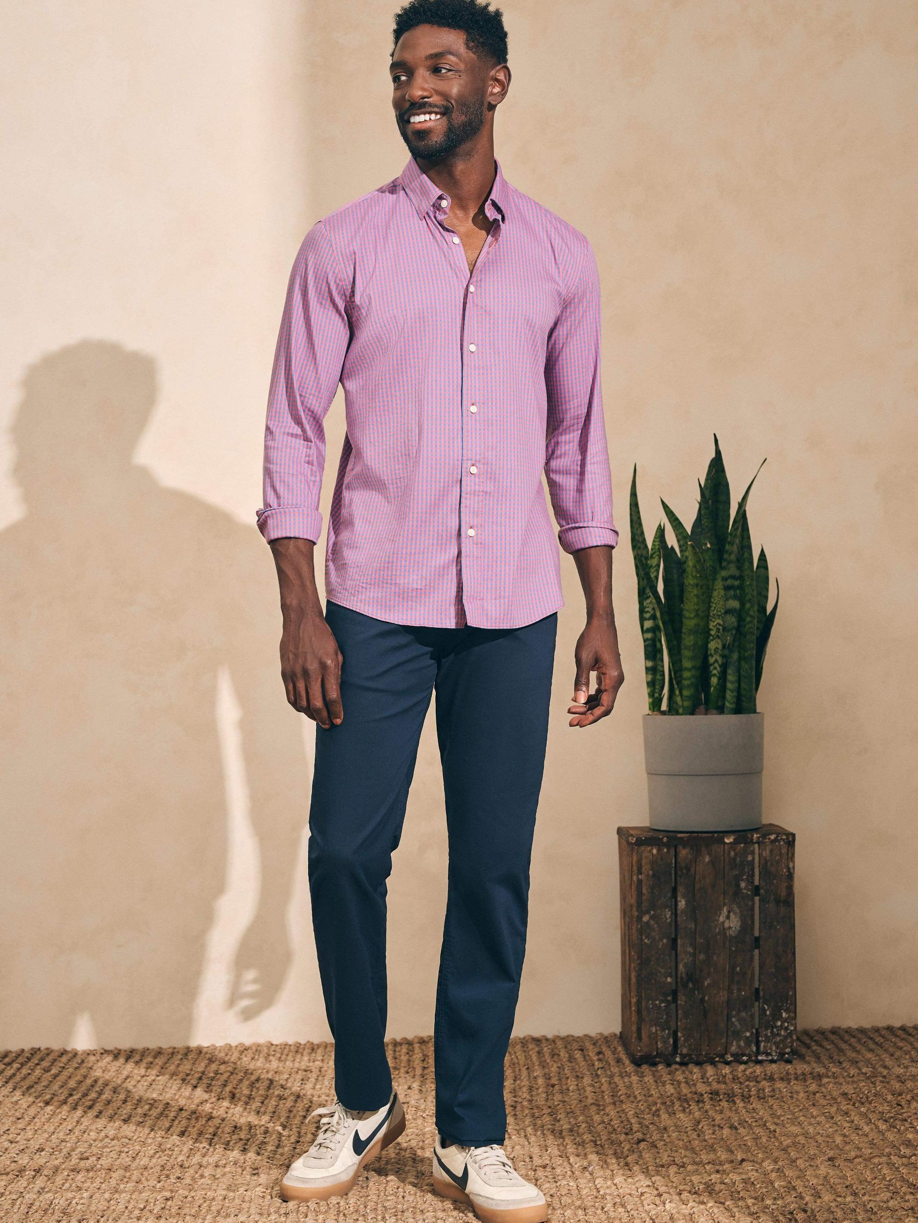 Movement™ Sport Shirt - Blue Rose Gingham Male Product Image